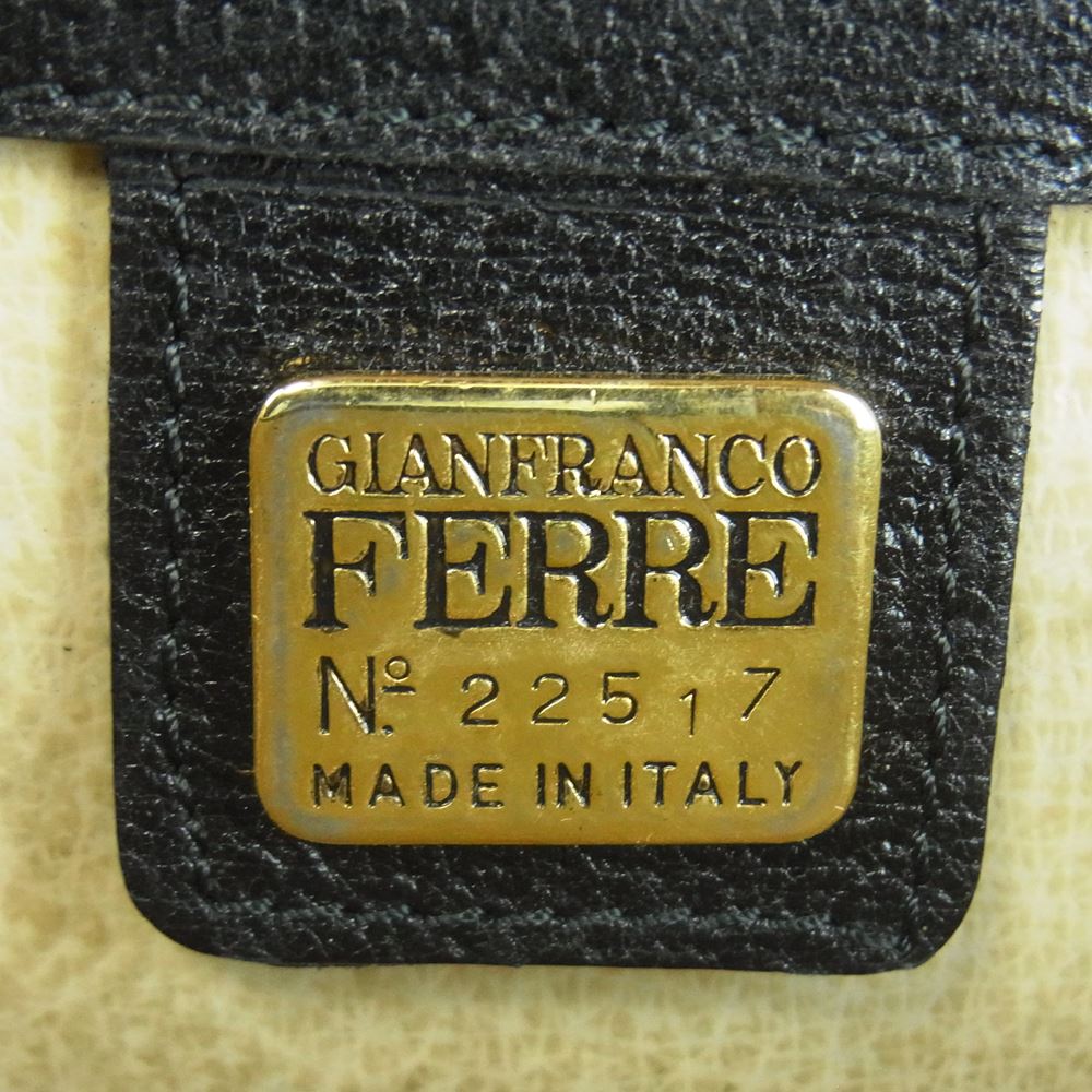 GIANFRANCO FERRE ジャンフランコ・フェレ ビジネスバッグ レザー ロゴ