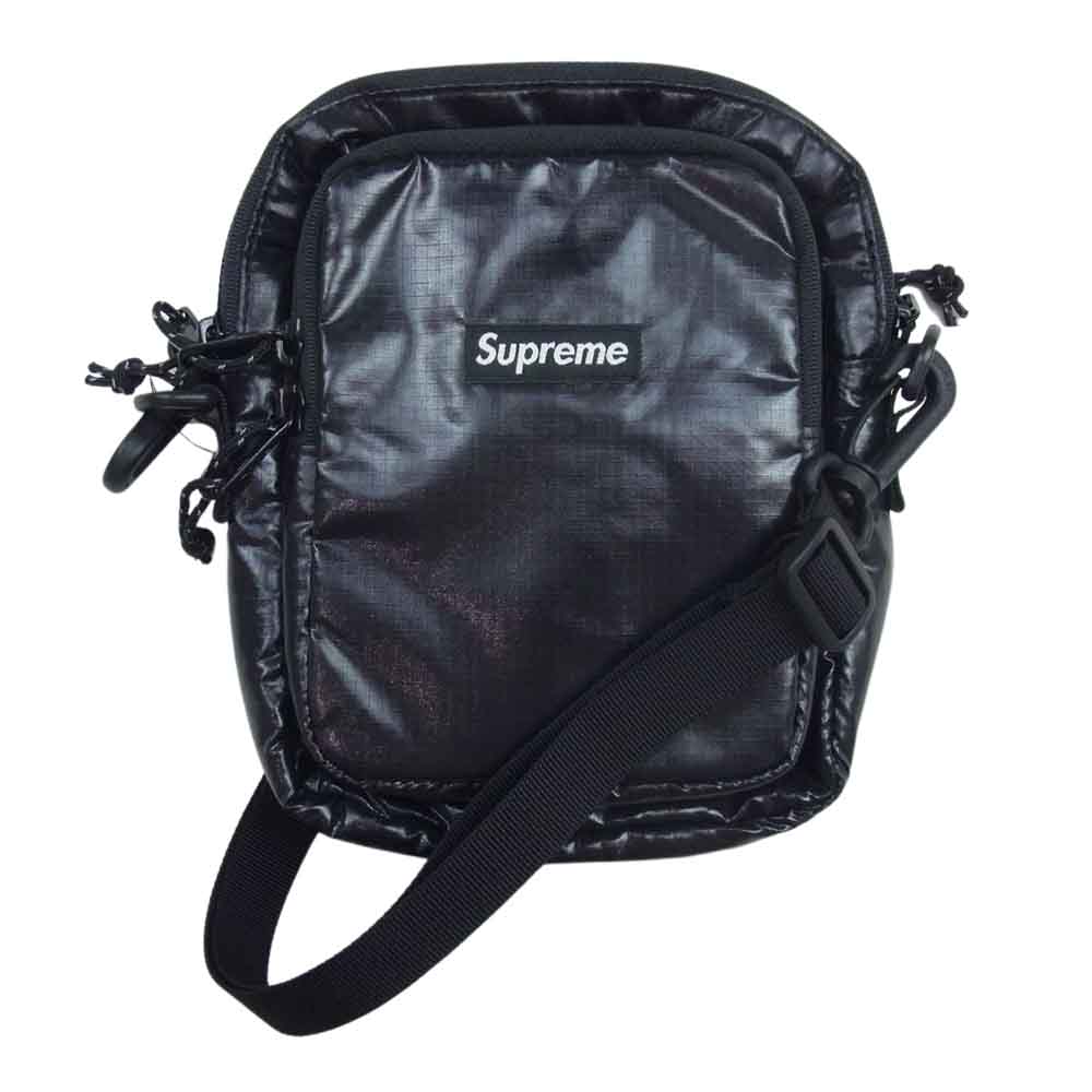 supreme Leather Shoulder Bag BLACK ショルダー