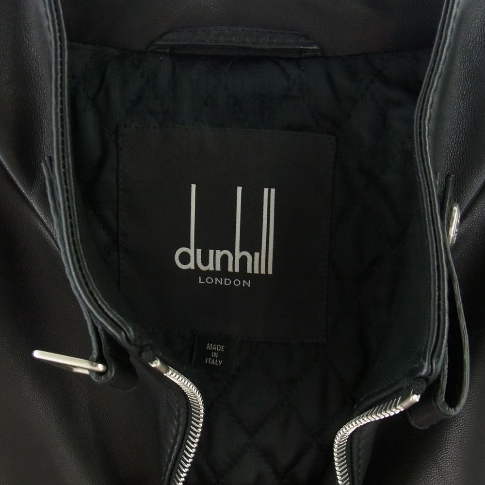 Dunhill ダンヒル レザージャケット LONDON ロンドン イタリア製 裏地
