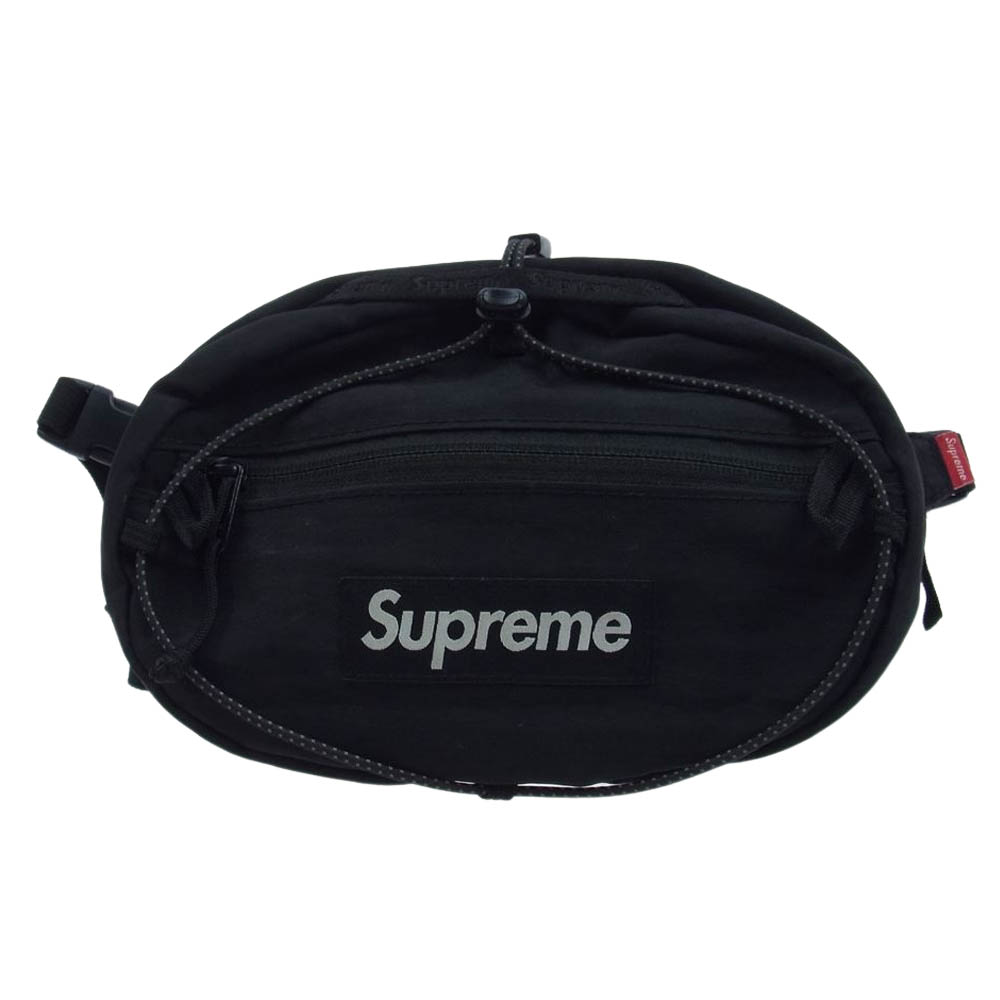 supremeシュプリームwaist bagボディバッグウエストバッグブラック黒