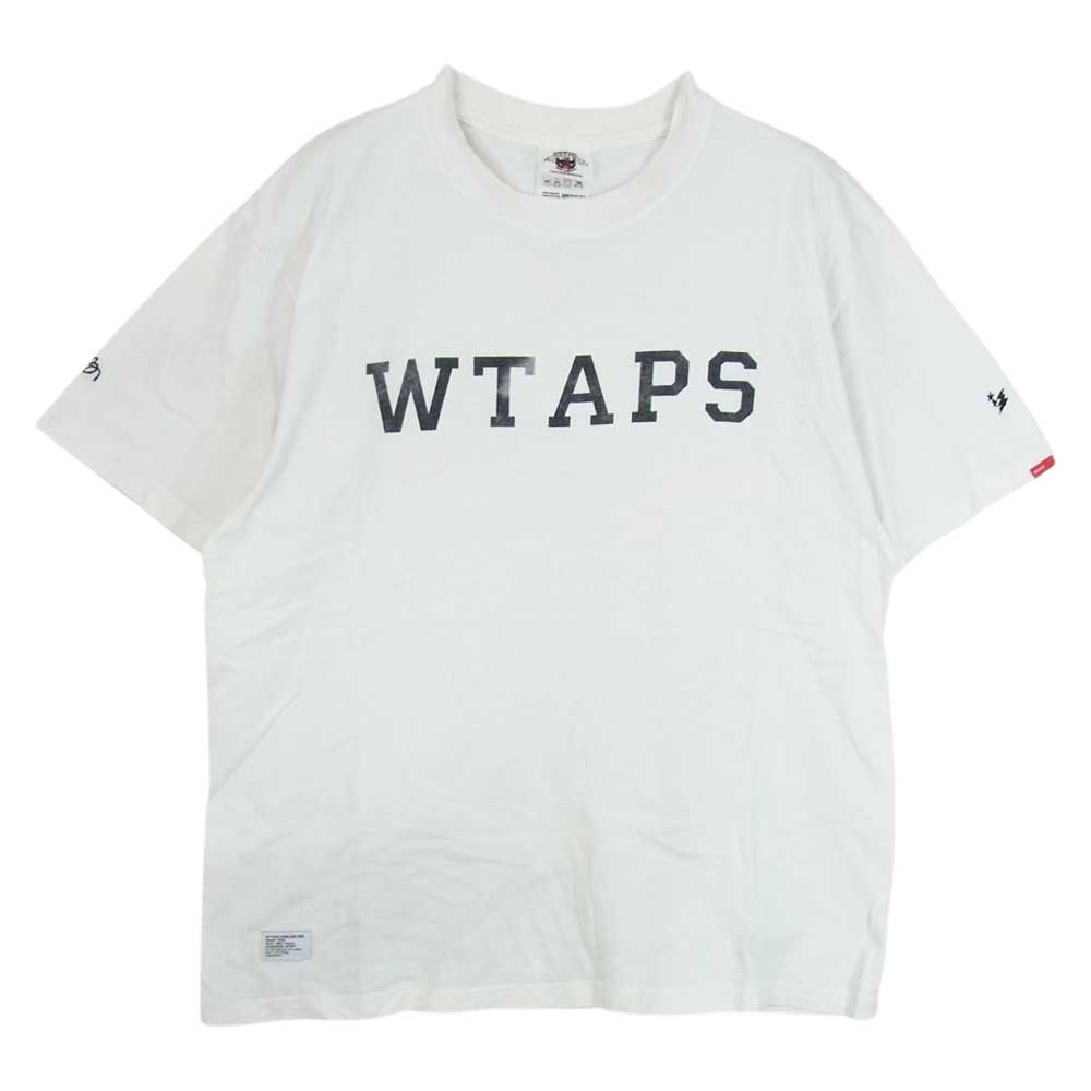 WTAPS ダブルタップス Ｔシャツ BULLINK社製 ブランドロゴ プリント スパイダー刺繍 半袖 Tシャツ ホワイト系 M WTAPS  USED/古着（Tシャツ/カットソー）｜WTAPSのUSED/古着通販サイト SMASELL（スマセル）