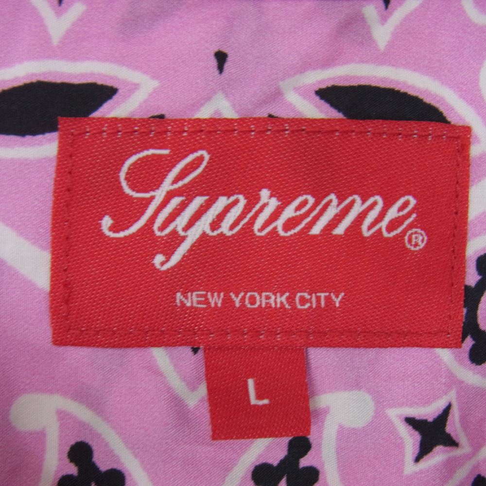 Supreme シュプリーム 半袖シャツ 21SS Bandana Silk S/S Shirt