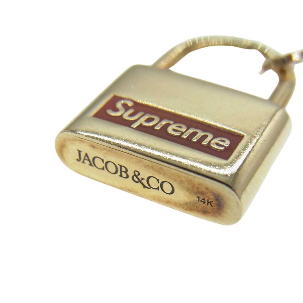 Supreme Jacob & Co. 14K Gold LockPendant