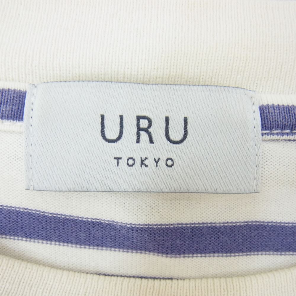 ウル URU Ｔシャツ 21SUC01 BORDER CREW NECK LS オーバーサイズ