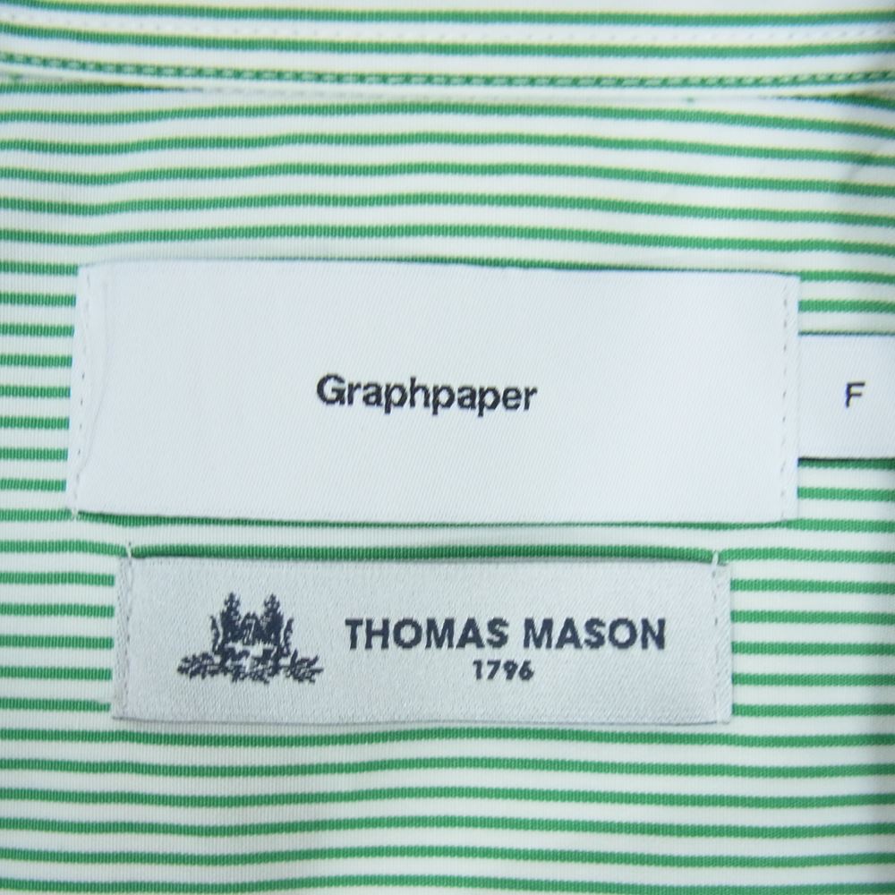 GRAPHPAPER グラフペーパー 長袖シャツ 22AW GM224-50021 Thomas Mason