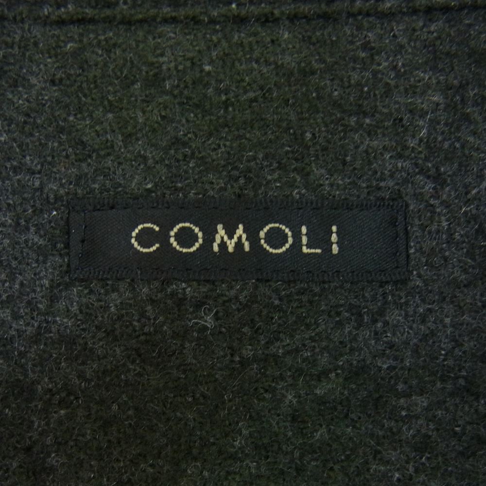 COMOLI コモリ 長袖シャツ 20AW S03-02008 ウール チェック オープン