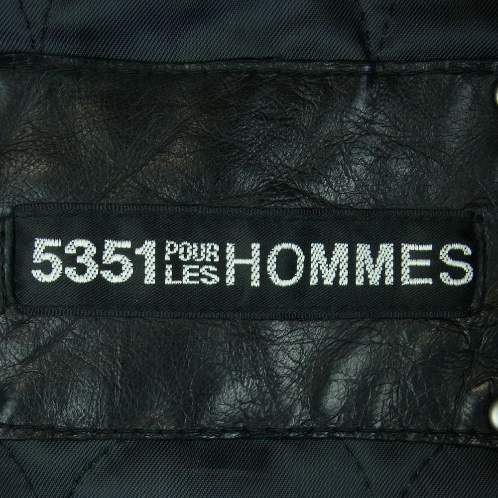 5351プールオム 5351 POUR LES HOMMES レザージャケット 290090026