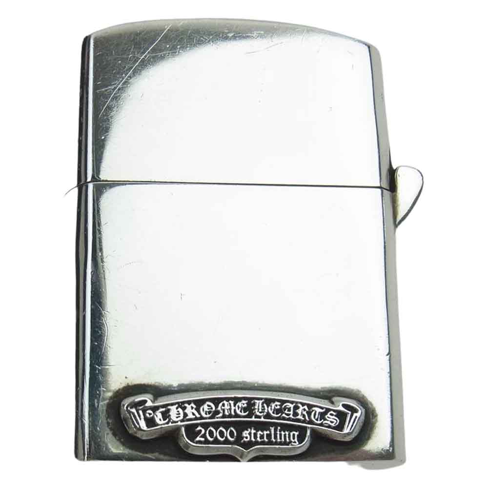 CHROME HEARTS クロムハーツ ZIPPO LIGHTERZ-V1 スモールCHクロスジッポライター シルバー