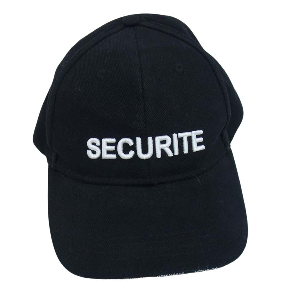 VETEMENTS ヴェトモン 17SS MSS17VR5 SECURITE CAP セキュリティー