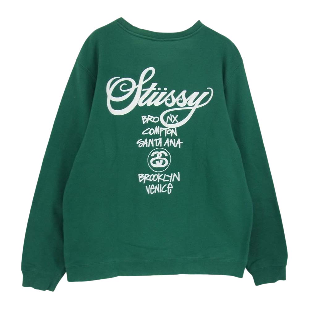 STUSSY Logo Print ステューシー スウェット グリーン 新品本物