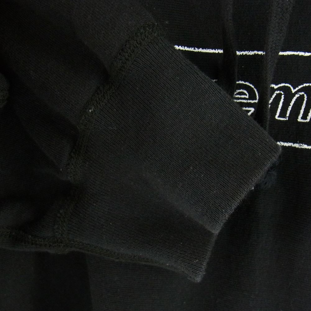 シュプリーム  21SS  KAWS Chalk Logo Hooded Sweatshirt カウズチョークボックスロゴプルオーバーパーカー メンズ L