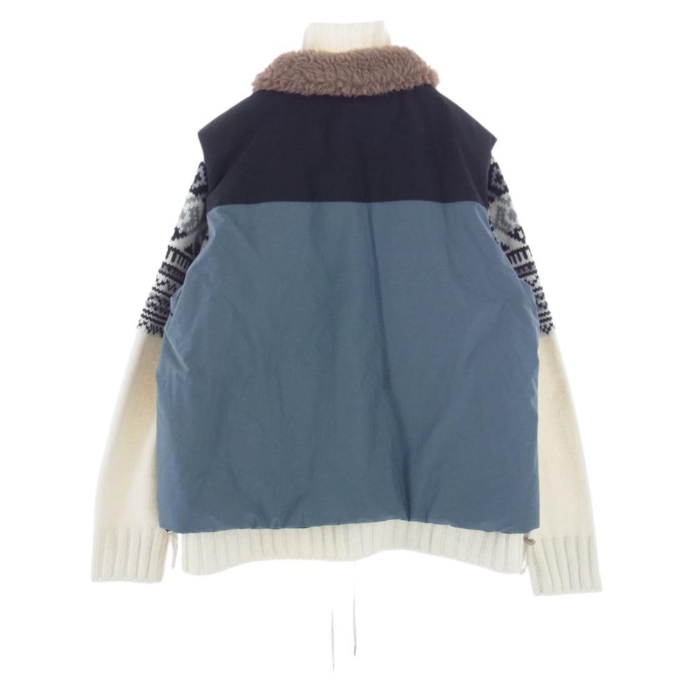 Sacai サカイ ジャケット 22AW 22-02913M Padded Geometric Knit