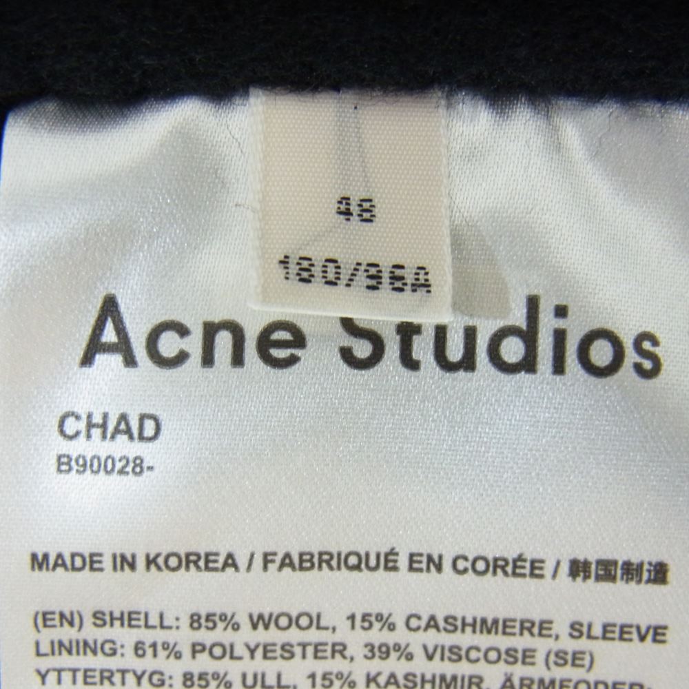 acne オーバーサイズチェスターコート CHAD グレー