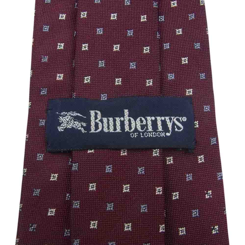 バーバリーズ BURBERRYS ネクタイ SILK シルク ドット ネクタイ エンジ