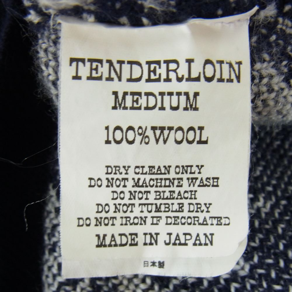 TENDERLOIN テンダーロイン 13AW T-SWEATER D ウール ニット セーター トナカイ ネイビー系 M