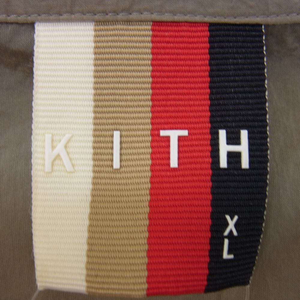 キス KITH ナイロン リフレクター 半袖 シャツ グレー系 XL