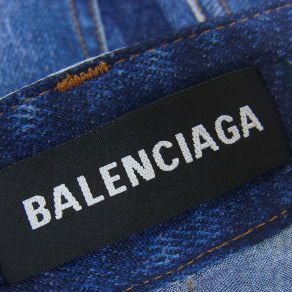 バレンシアガ balenciaga デニム転写パンツ - デニム/ジーンズ