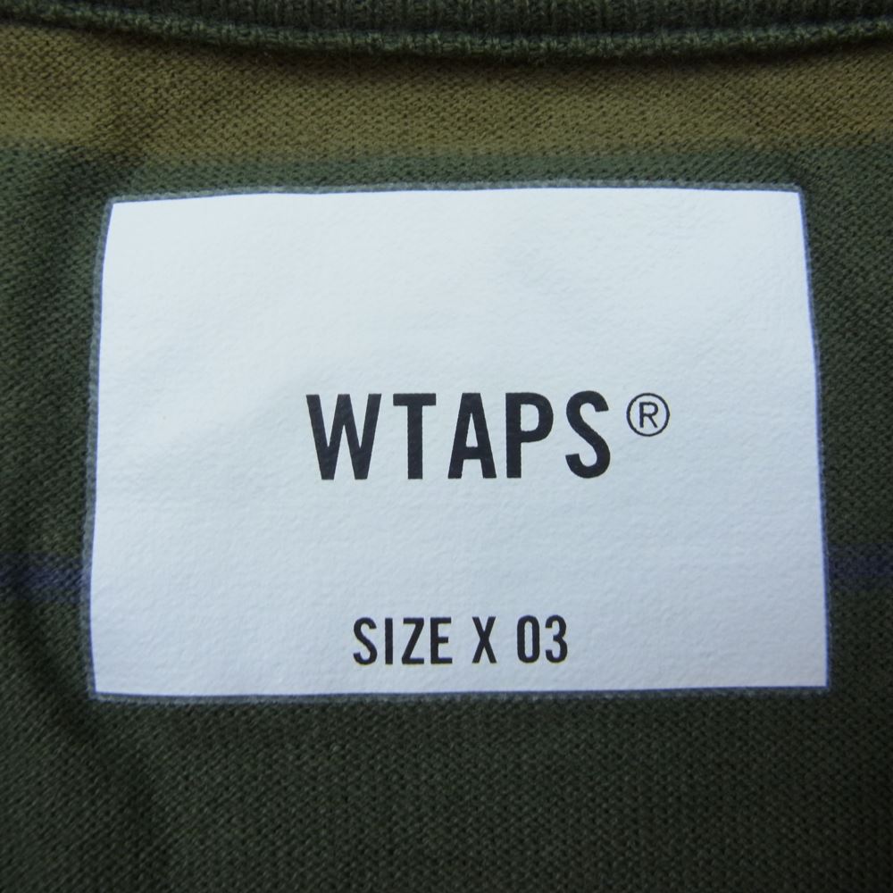 WTAPS   ボーダーTシャツ　　ベージュ　3   新品