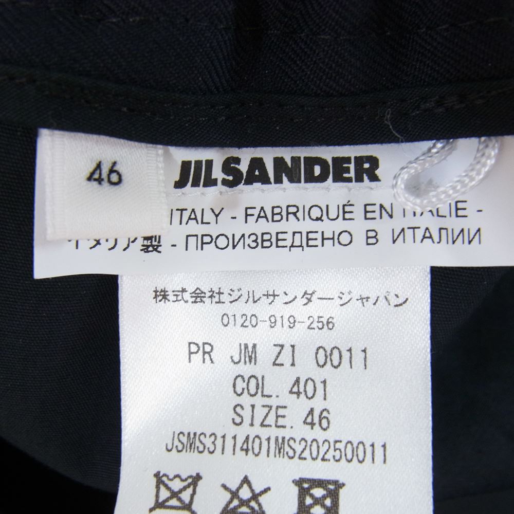 JIL SANDER ジルサンダー 20SS JSMS311401MS20250011 WOOL EASY SLACKS ウール イージー スラックス パンツ ネイビー系 46