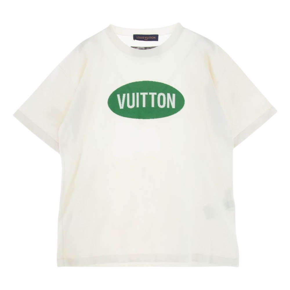 ルイヴィトン LOUIS VUITTON ダミエロゴ アパレル トップス 半袖Ｔシャツ コットン ブルー 美品
