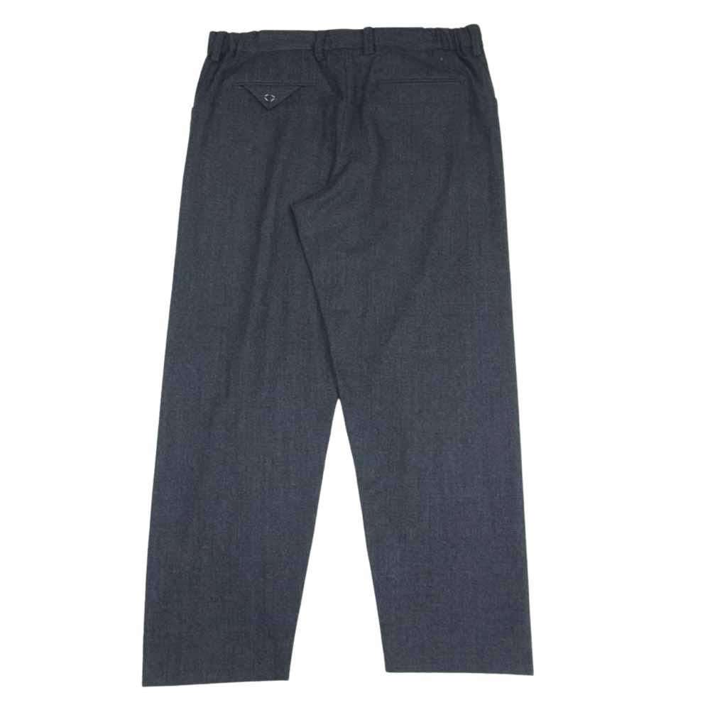 SUNSEA サンシー パンツ 19AW 19A43 N.M BRUSHED M2 PANTS ウール スラックス チャコール ブラック ブラック系  チャコール系 2【新古品】【未使用】