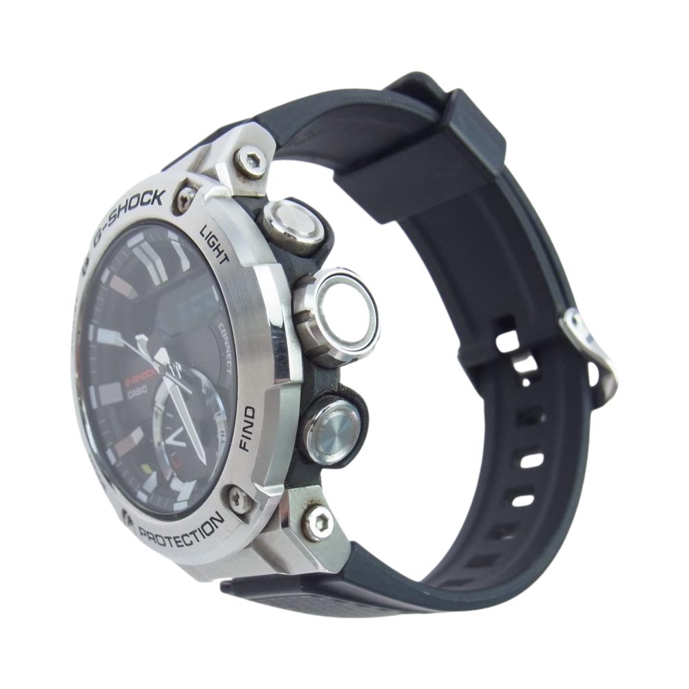 G-SHOCK ジーショック 時計 GST-B200 G-STEEL ソーラー カーボン コアガード リストウォッチ 腕時計 シルバー系 ブラック系