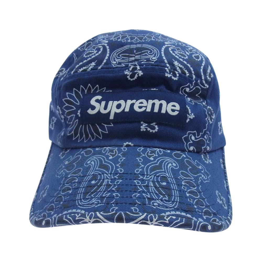 Supreme Bandana Camp Cap ネイビー帽子