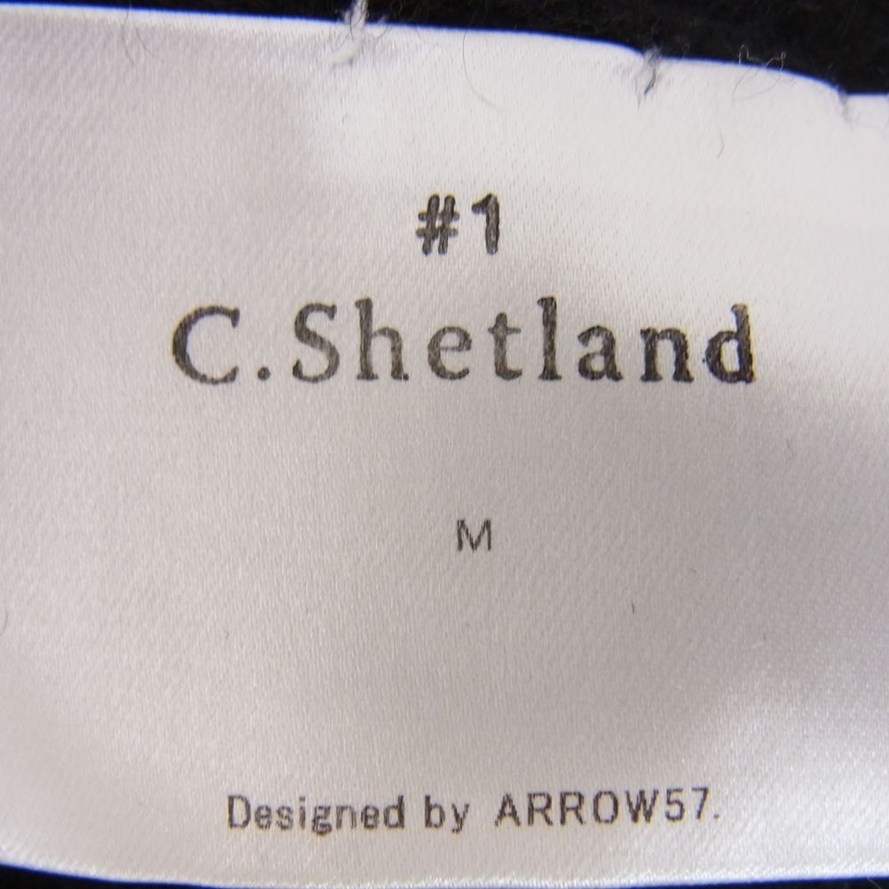 ニット 田中さんのニット #1 C.Shetland カシミヤ100％ ニット セーター ブラック系 M