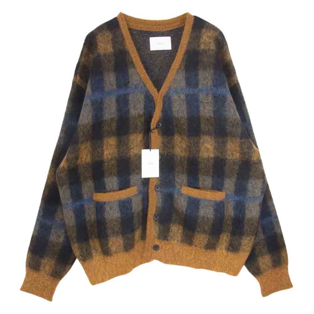 stein kid mohair cardigan brown M