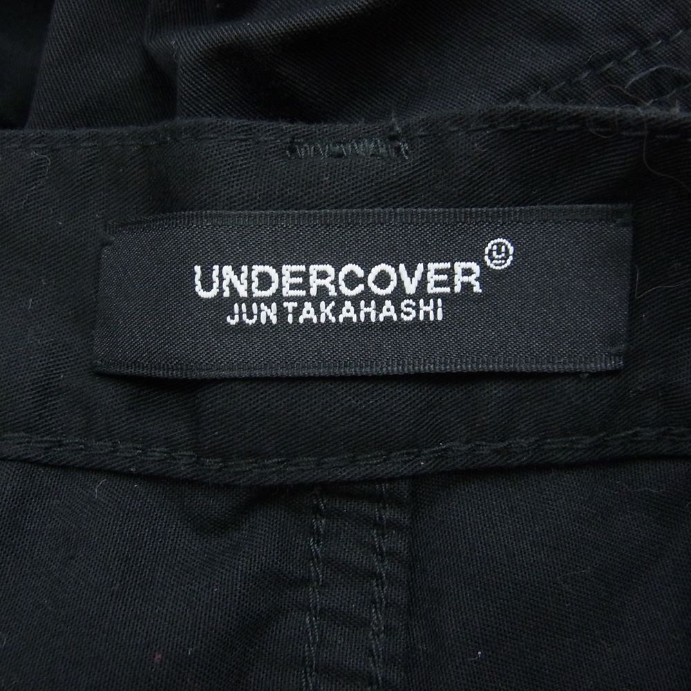 UNDERCOVER アンダーカバー UCW4517-1 フラシPK付 コットンツイル パンツ ブラック系 2【新古品】【未使用】