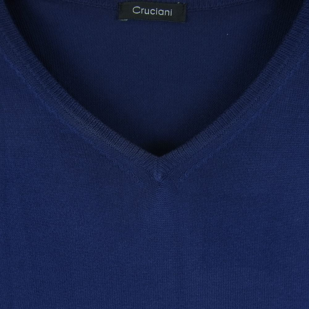 【Luxury】 Cruciani クルチアー二 Vネック ニットセーター