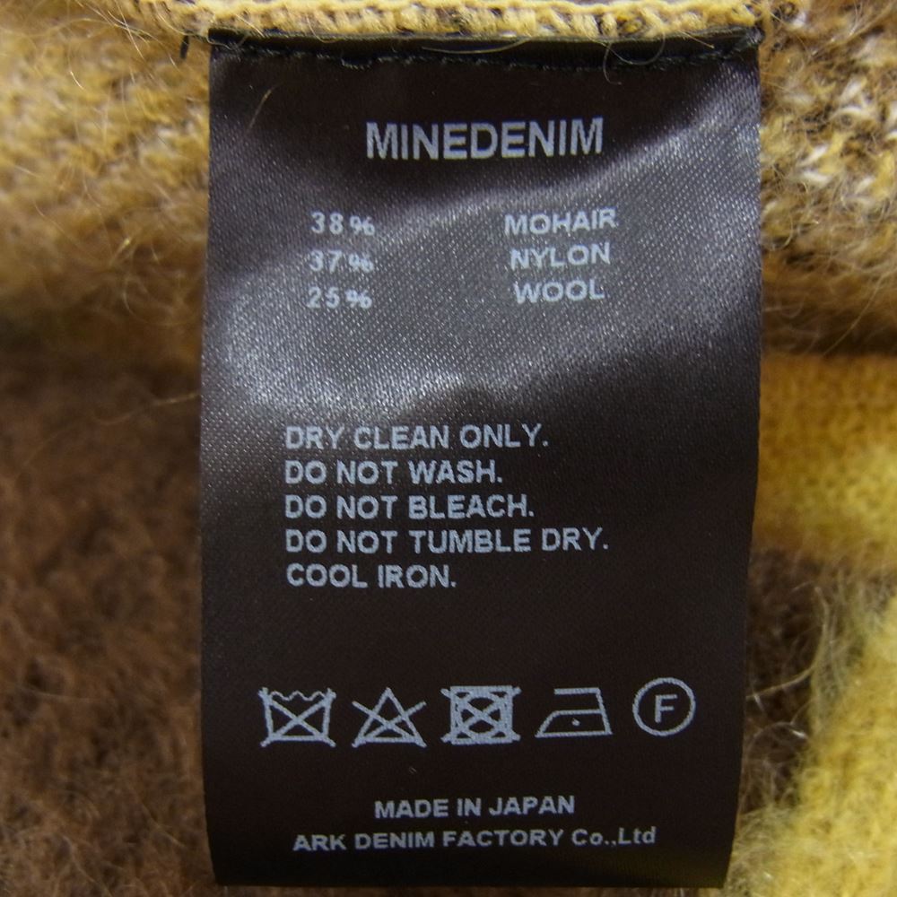 MINEDENIM マインデニム カーディガン 2210-6002-27-032 Kid Mohair