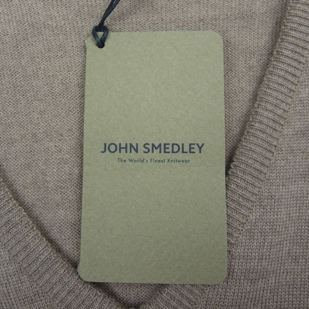 JOHN SMEDLEY ジョンスメドレー ニット RIBER SOFT FAWN メリノウール