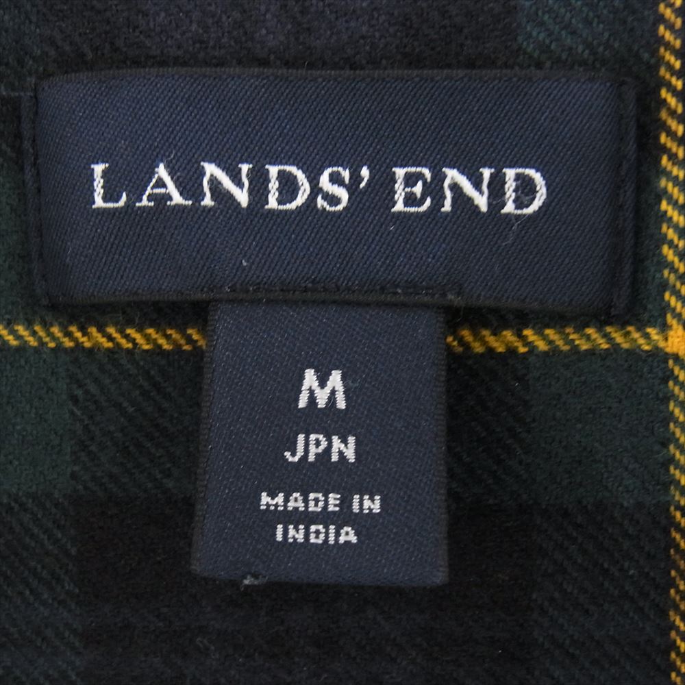 ランズエンド LANDS END ジャケット 襟コーデュロイ オイルドジャケット カーキ系 M