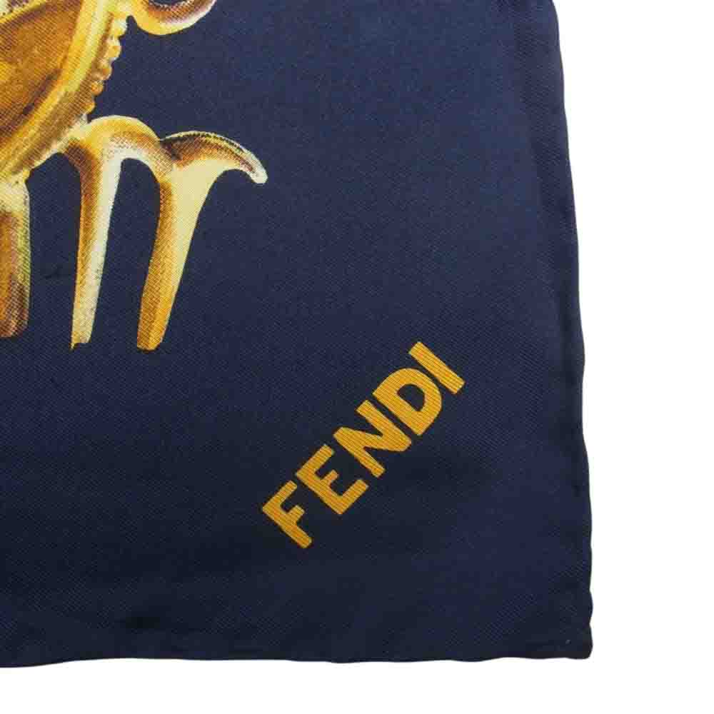 FENDI フェンディ ストール シルク100％ 星座柄 スカーフ ストール