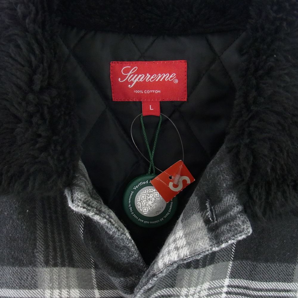 Supreme シュプリーム ジャケット 21AW Faux Fur Collar Flannel Shirt