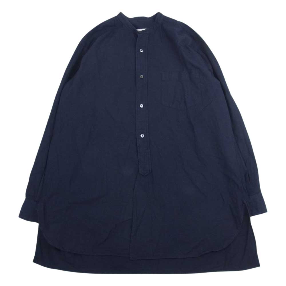 COMOLI コモリ 長袖シャツ 17AW L03-02004 コットン パネル バンド