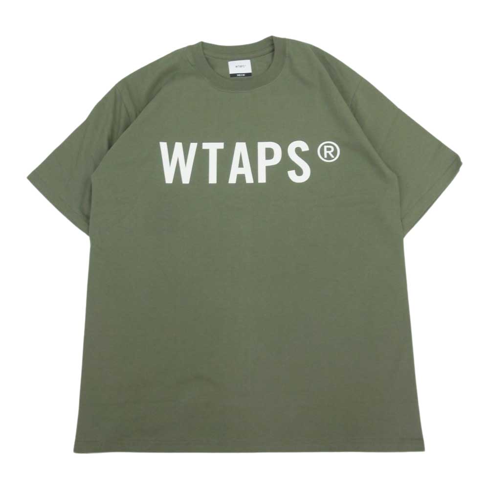 WTAPS ダブルタップス Ｔシャツ LOGO TEE ロゴ 半袖 Tシャツ カーキ系