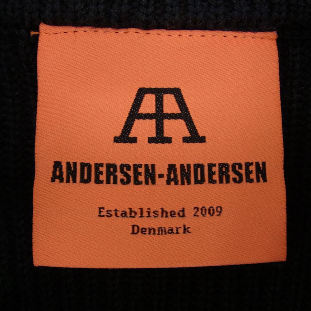 アンデルセンアンデルセン ANDERSEN-ANDERSEN カーディガン 7G スキッパー ジャケット インディゴ ニット カーディガン ダークグレー系 XS