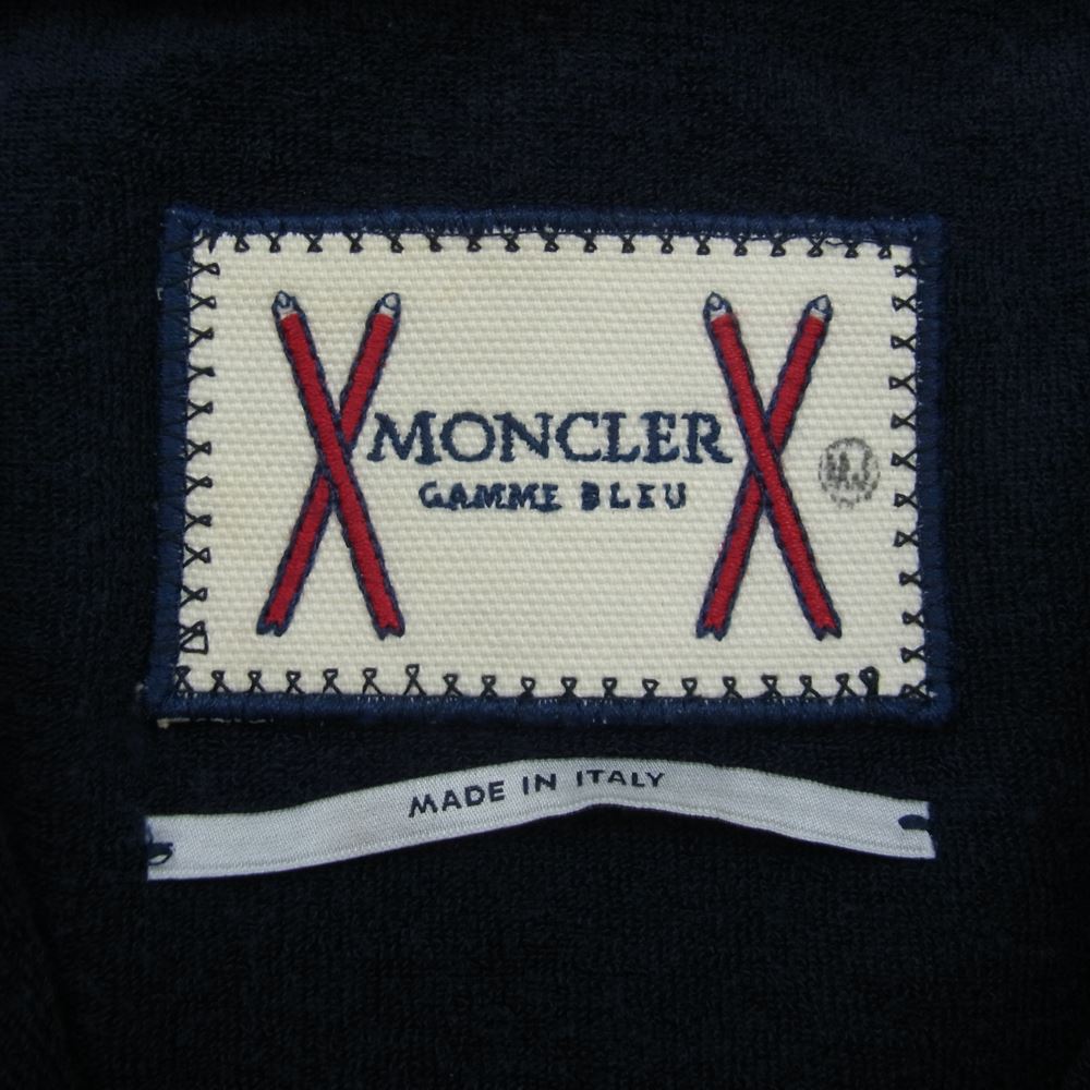 MONCLER モンクレール 101-391-83326-00 GAMME BLEU ガムブルー ロゴワッペン フルジップ ナイロンジャケット ブルゾン ネイビー系 00
