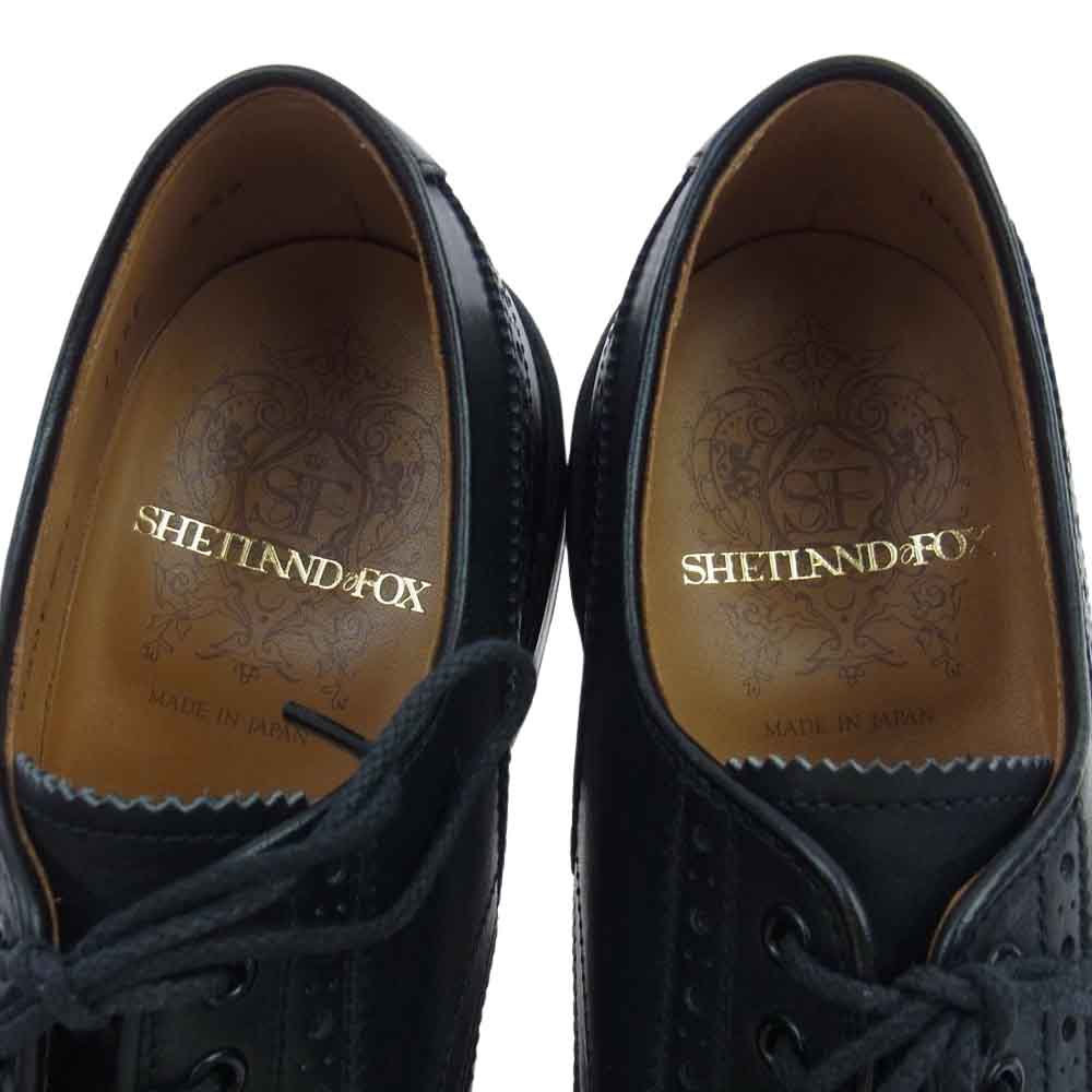 シェットランドフォックス  SHETLAND FOX その他靴 115F ハンプトン メダリオン シューズ ブラック系 6.5【美品】
