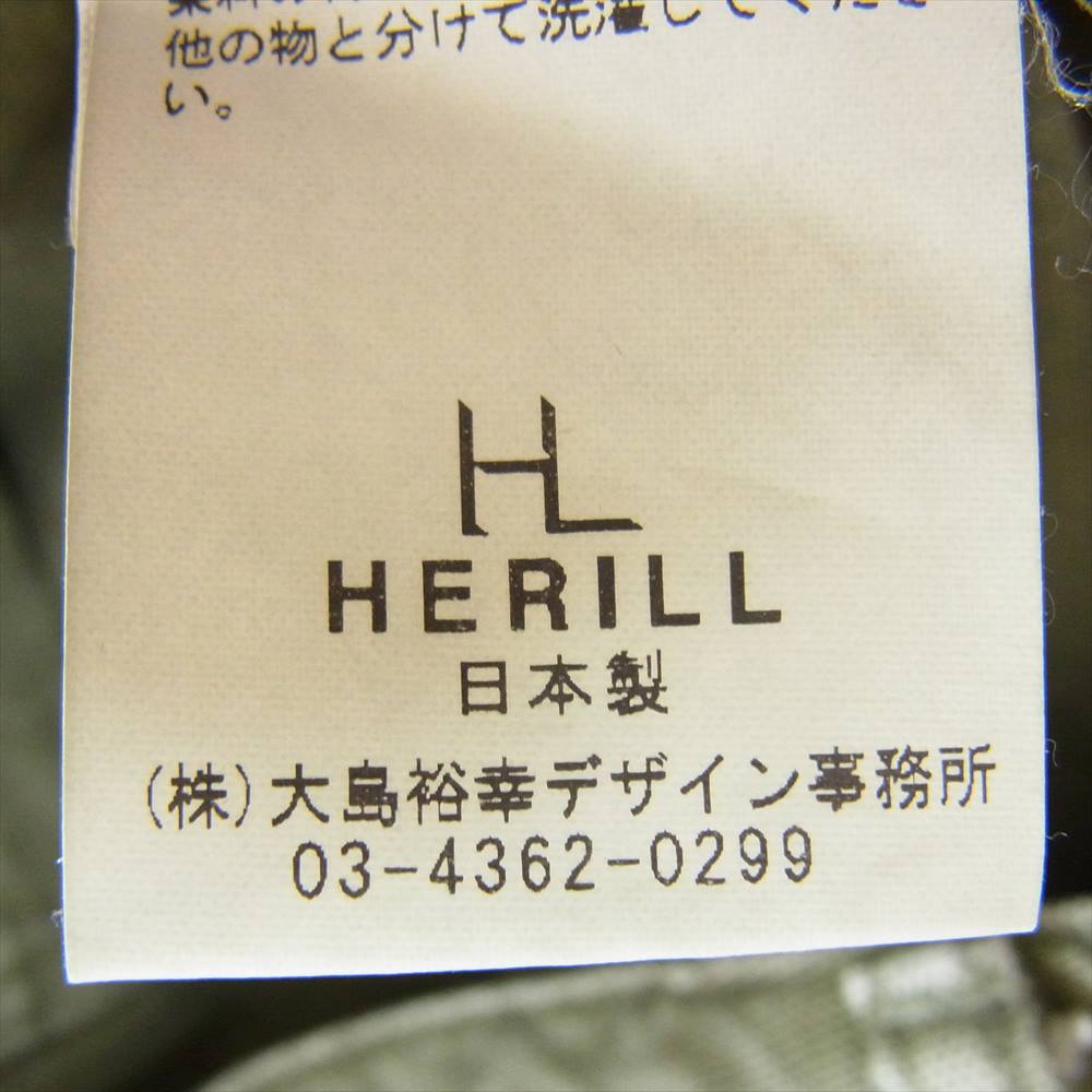 ヘリル HERILL カーゴパンツ 22AW 22-030-HL-8020-3 Duck Cargopants