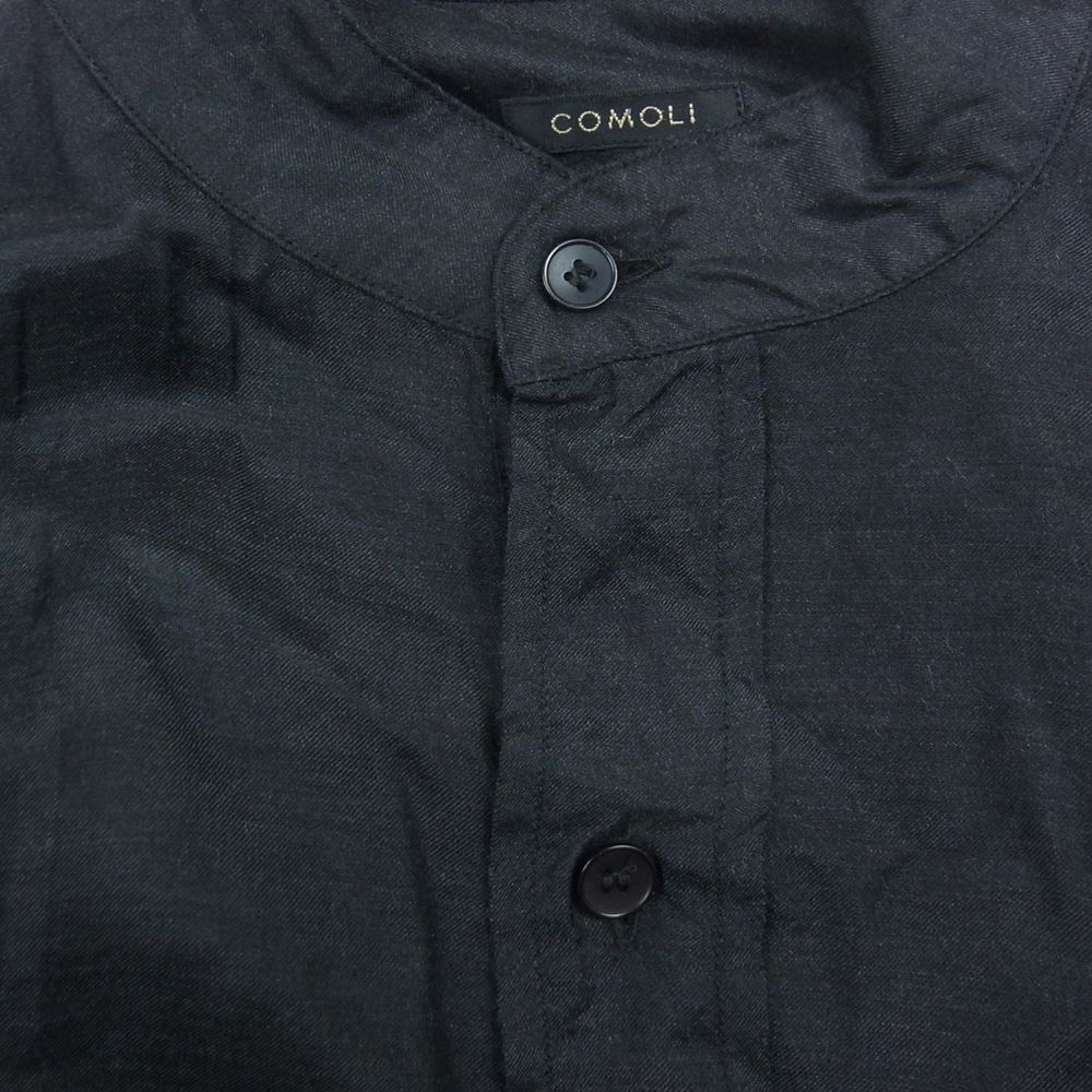 COMOLI コモリ 長袖シャツ 23SS X01-02016 ウールシルク プルオーバー