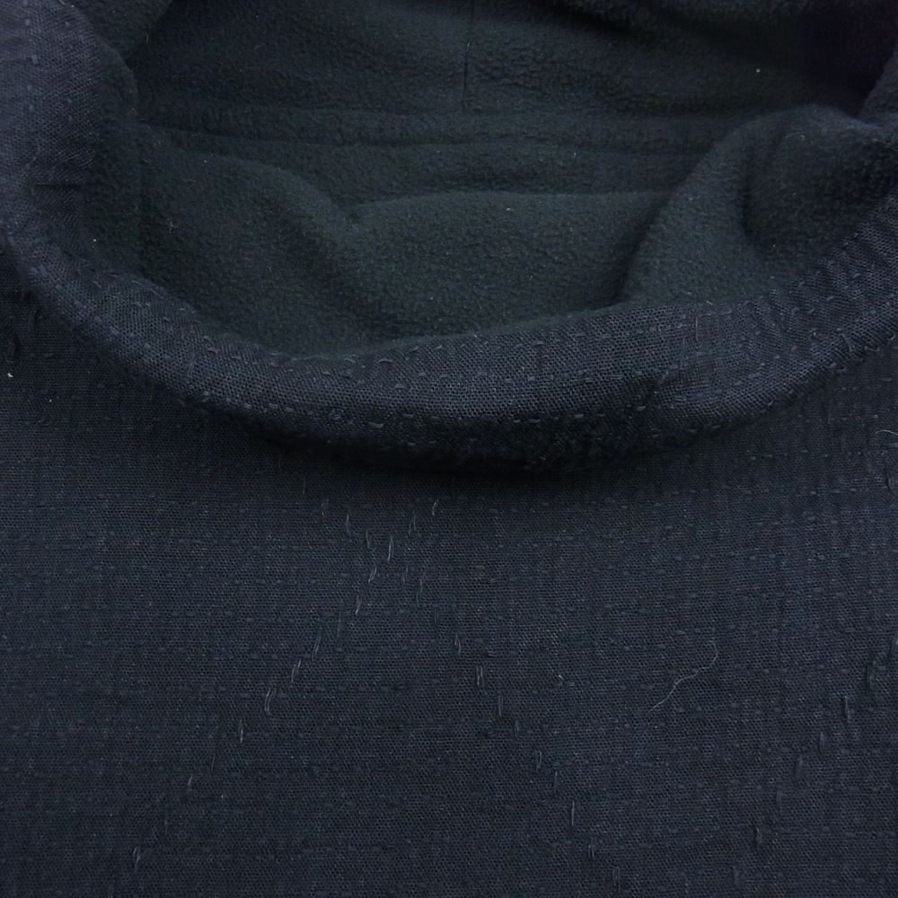 PORTER CLASSIC ポータークラシック カットソー SASHIKO STRETCH BEATNIK TURTLENECK FLEECE LINING 刺子 サシコストレッチ ビートニク フリースライニング タートルネック カットソー ブラック系 XS