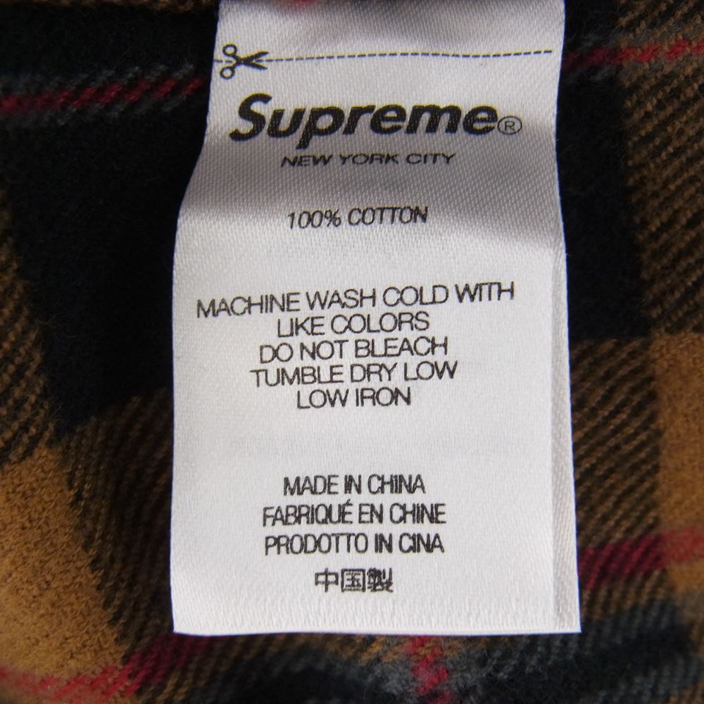 Supreme シュプリーム 長袖シャツ 22AW Plaid Flannel Shirt フランネル タータンチェック 長袖 シャツ L【新古品】【未使用】