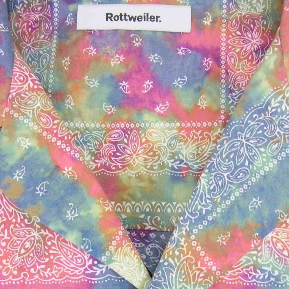 ROTTWEILER ロットワイラー 半袖シャツ 21SS DYED BANDANA S/S SHIRTS