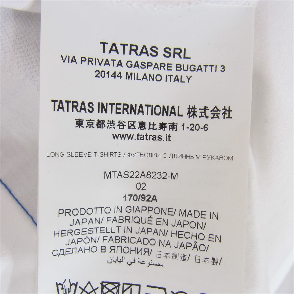 TATRAS タトラス Ｔシャツ MTAS22A8232-M Andre Saraiva MILIK バック