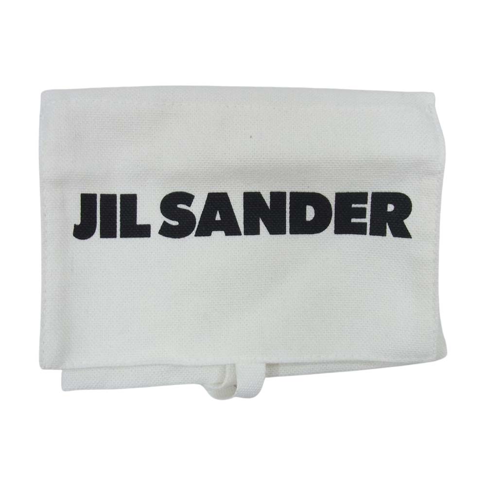ファッション小物JIL SANDER ジルサンダー 財布 ロゴ コンパクトウォレット 三つ折り ミニ財布 ライトブルー系