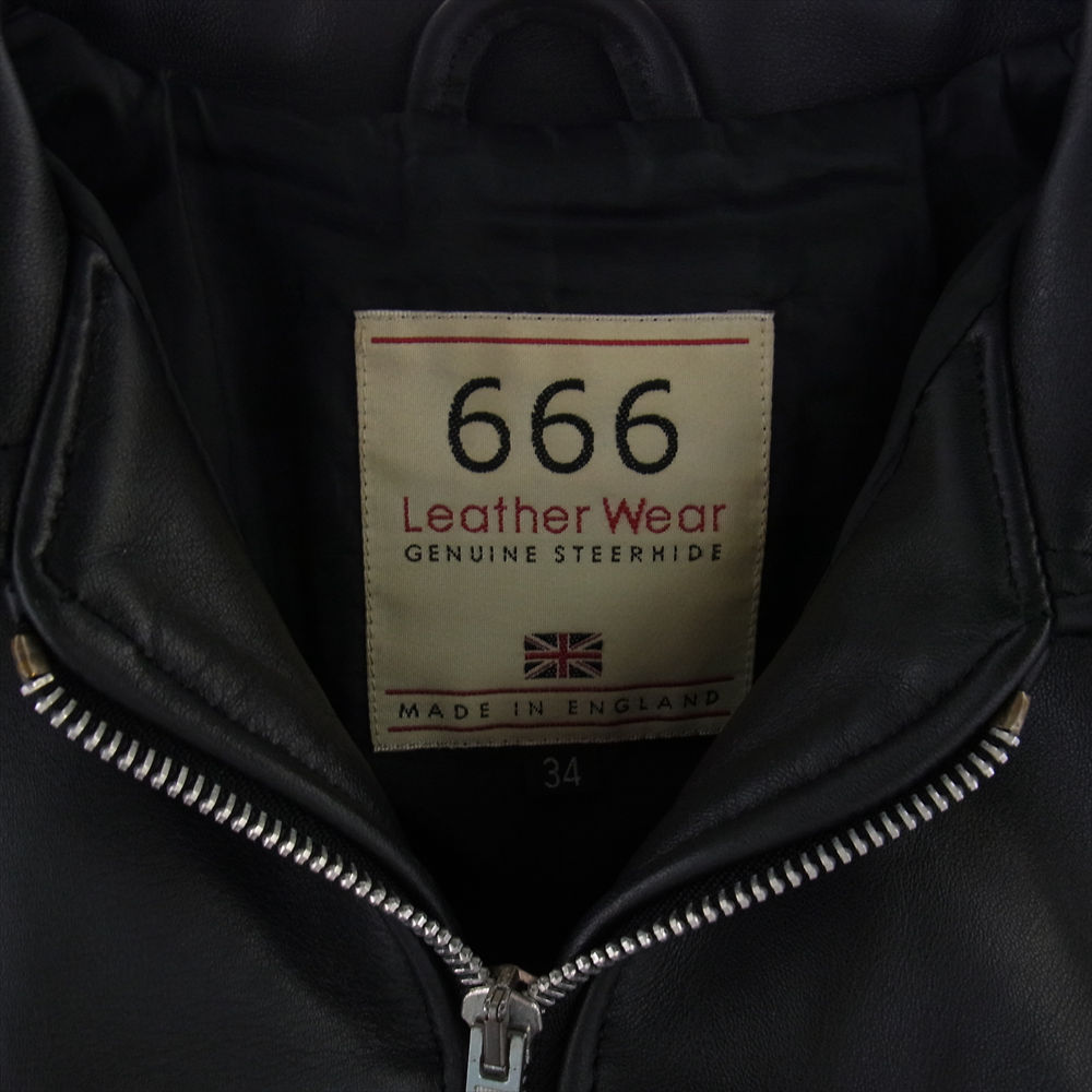 トリプルシックス 666 ジャケット 英国製 STEER HIDE ステアハイド