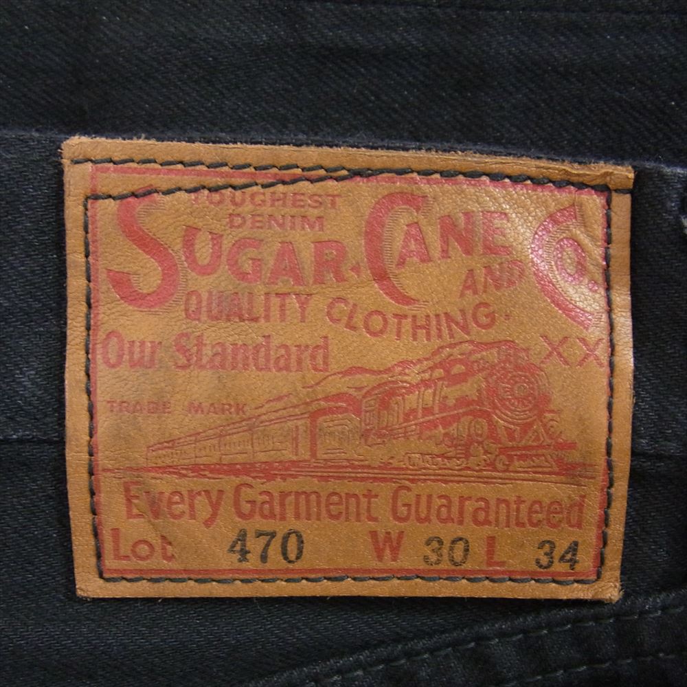 SUGAR CANE シュガーケーン デニムパンツ 470 BLACK DENIM スリム